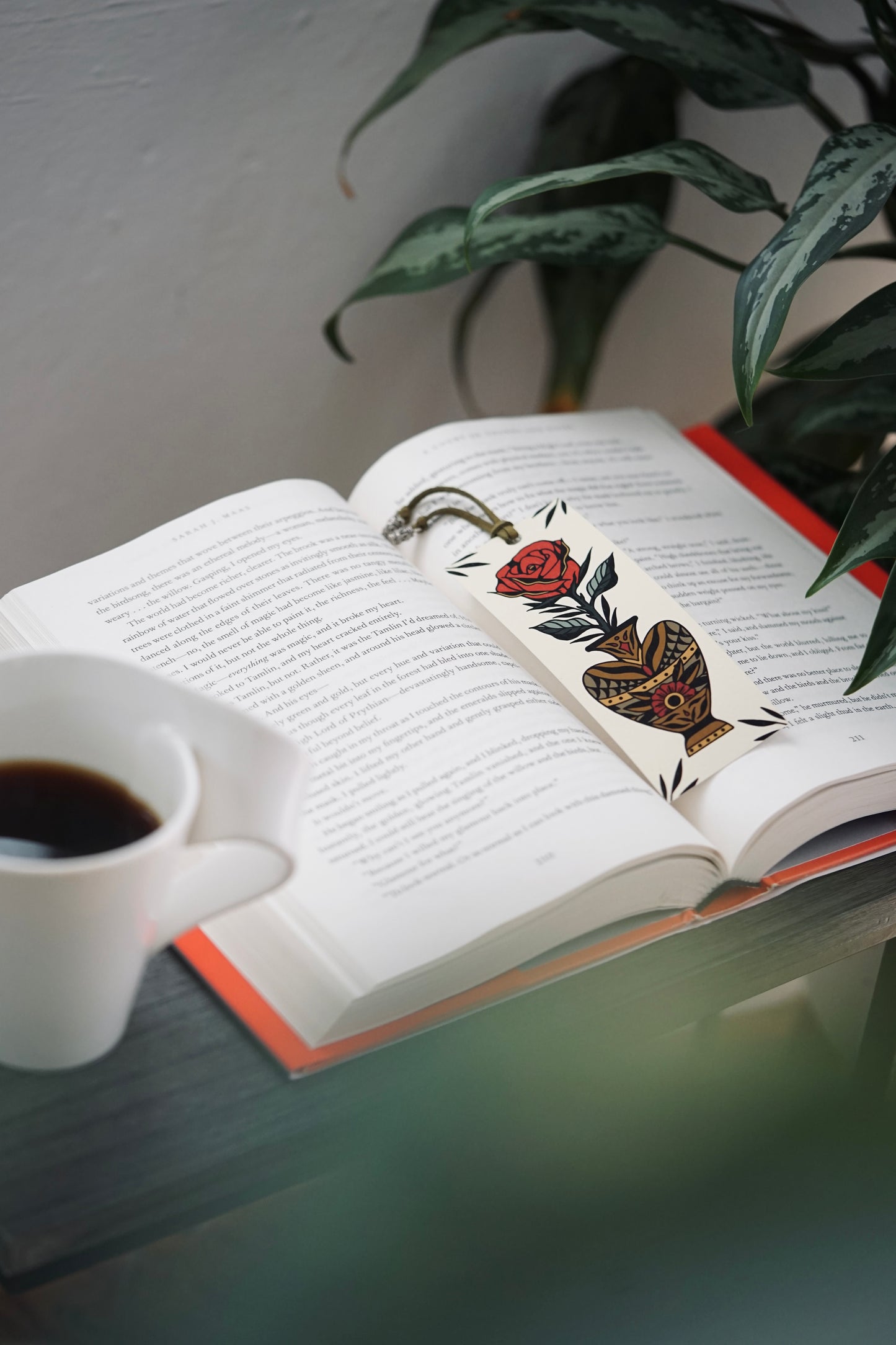 Rose in a Vase Bookmark