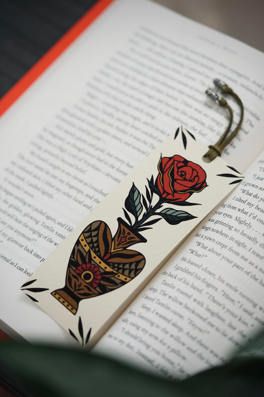 Rose in a Vase Bookmark