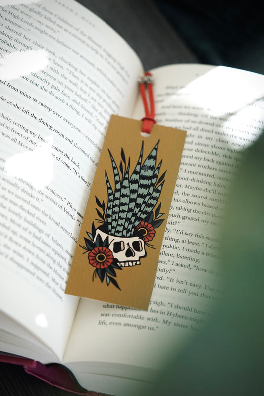 Sansevieria Skull Bookmark